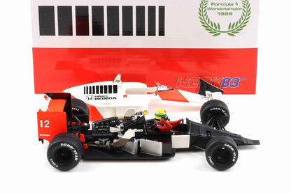 Werk83 Mclaren Honda MP4/4 #12 A. Senna Winner British GP 1988 1:18