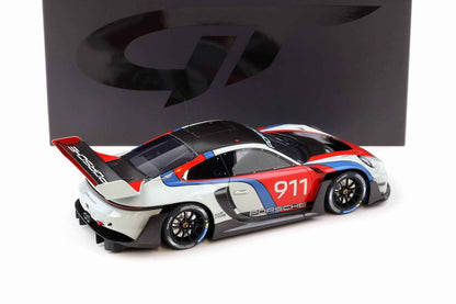 GT Spirit 2023 Porsche 911 992 GT3 R Rennsport White, Red, Blue 1:18
