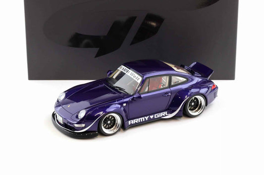 GT Spirit 2015 Porsche 993 RWB "Army Girl" Purple Metallic 1:18