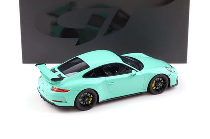 GT Spirit 2018 Porsche 911 991.2 GT3 Coupe Mint Green 1:18
