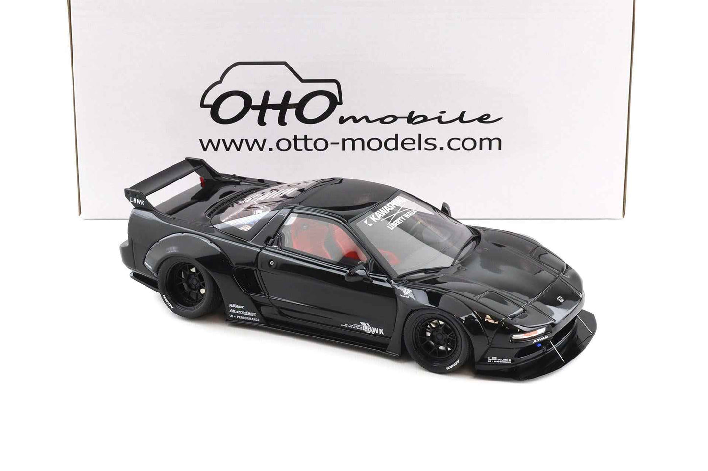Otto 1991 Honda NSX NA1 LB-Works (Liberty Walk) 2020 Black 1:18