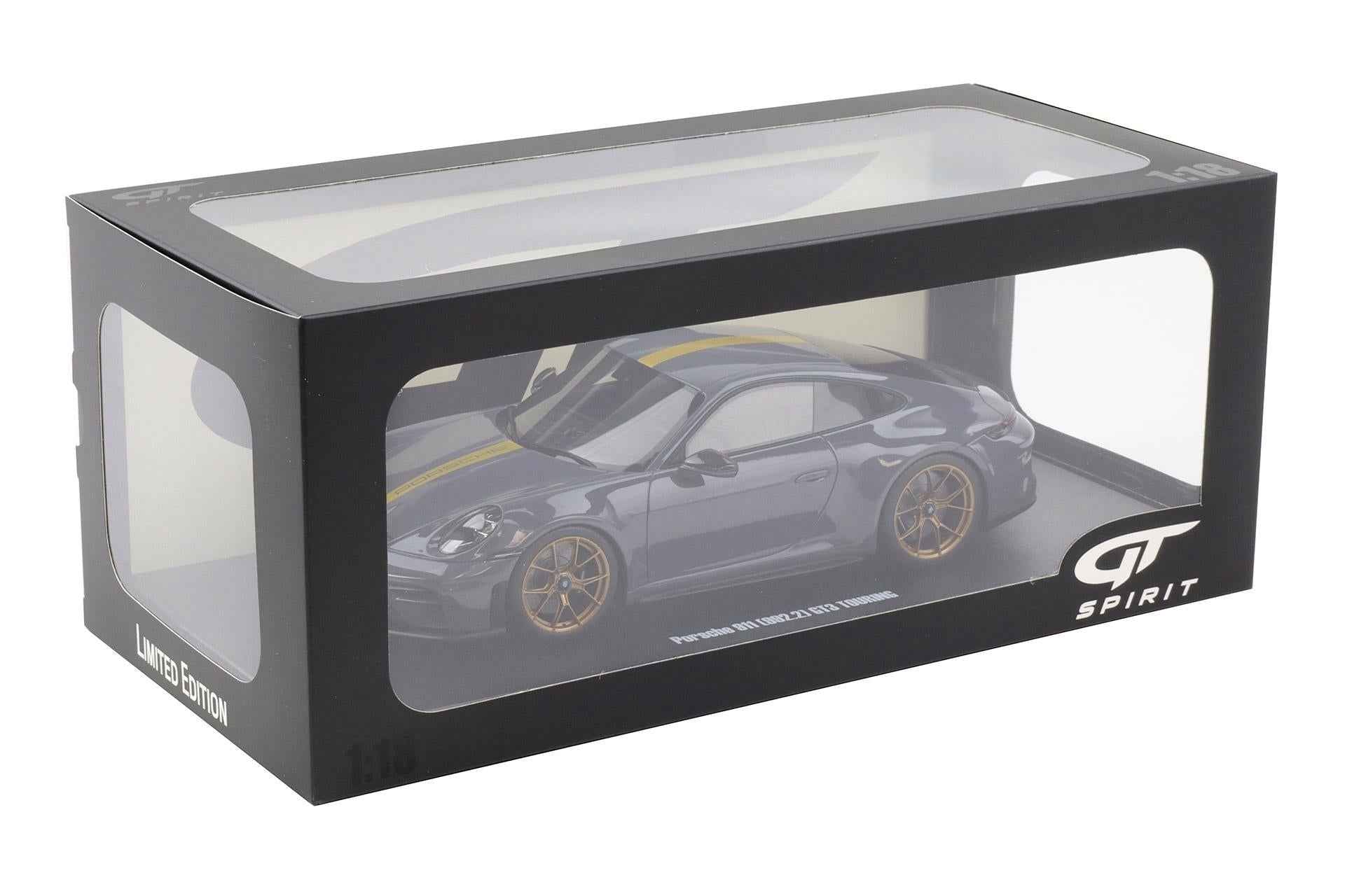 GT Spirit 2025 Porsche 911 992.2 GT3 Touring Slate Grey Neo w/ Gold Wheels & Stripe 1:18