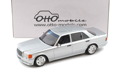 Otto 1989 Mercedes-Benz 560 6.0L SEL AMG W126 Brilliant Silver 1:18