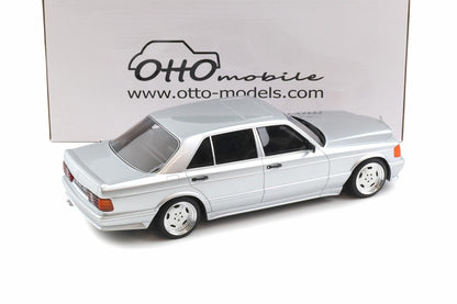 Otto 1989 Mercedes-Benz 560 6.0L SEL AMG W126 Brilliant Silver 1:18