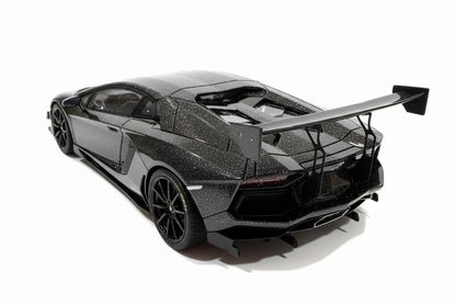 GL Model Lamborghini Aventador Roadster SVJ Sparkling Black 1:18 WITH DISPLAY