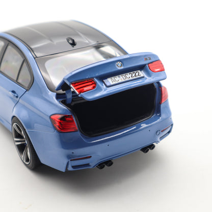 Norev 2017 BMW M3 (F80) Yas Marina Blue 1:18