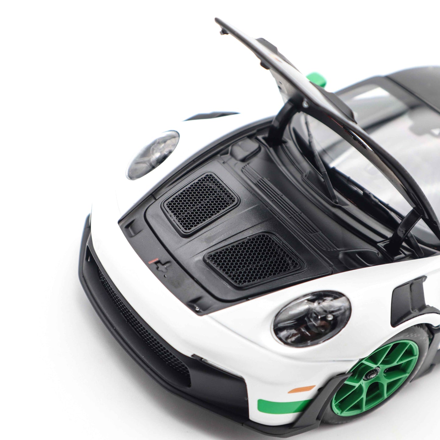 Norev 2022 Porsche 911 992 GT3 RS Weissach Package Tribute Edition White w/ Green 1:18