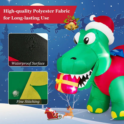 Inflatable Christmas Decoration with LED Lights for Yard