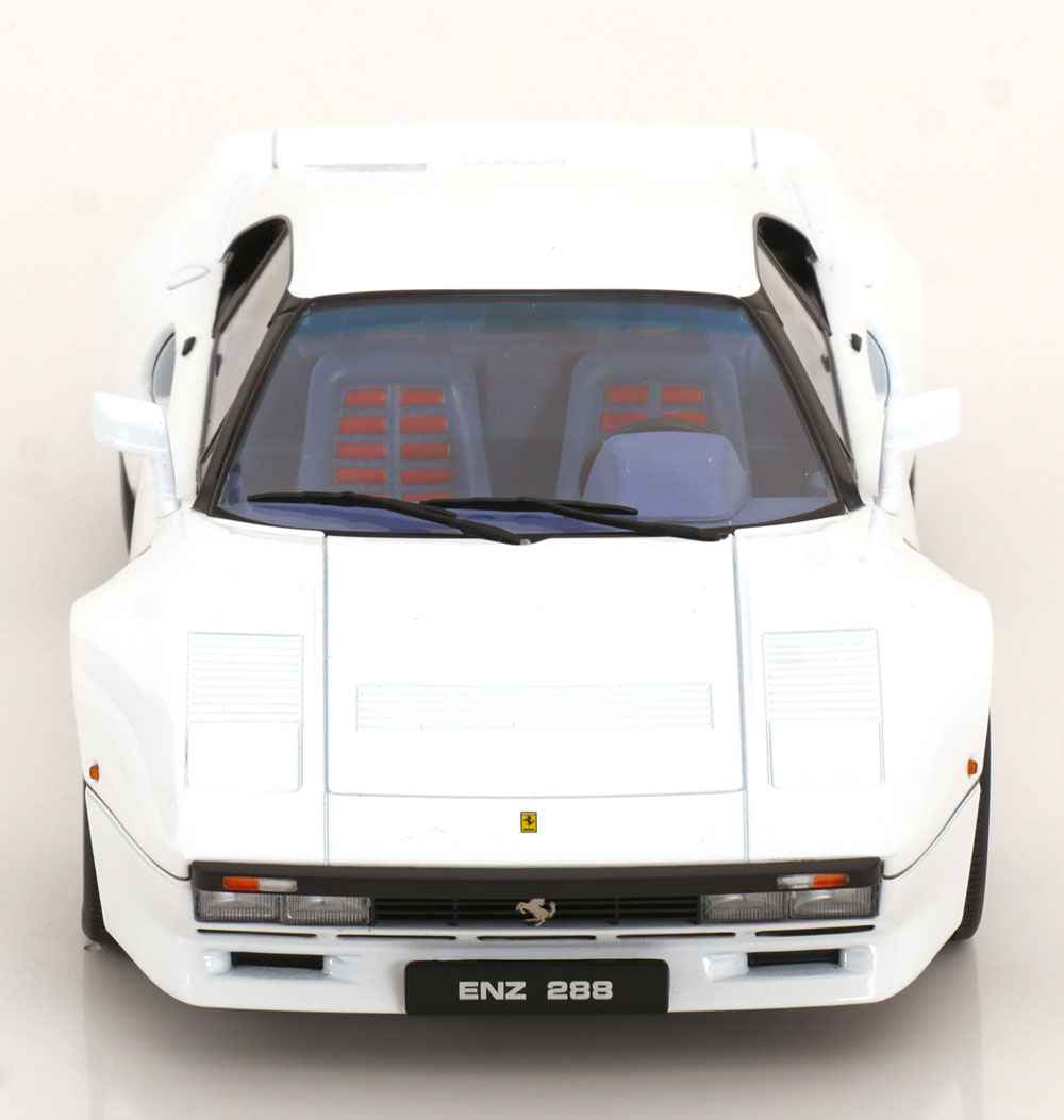 KK Scale 1984 Ferrari 288 GTO (Chris Evans from Topspeed) White 1:18