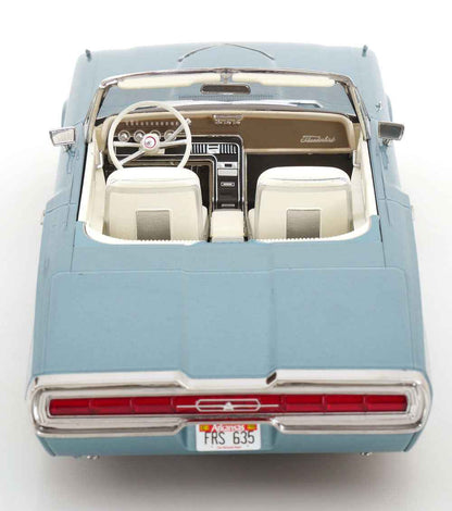 KK Scale 1966 Ford Thunderbird Convertible "Thelma & Louise" Light Blue Metallic 1:18