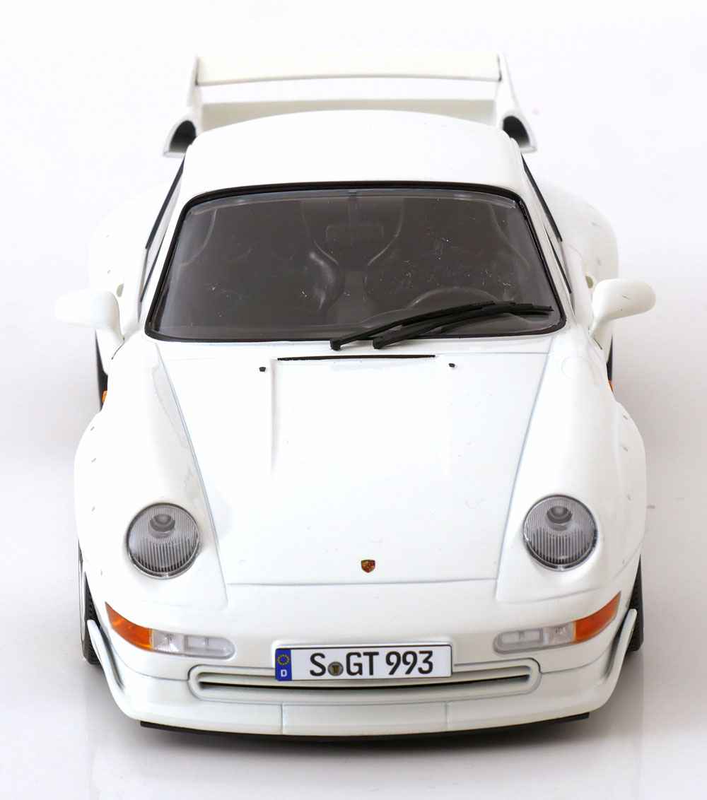 KK Scale 1996 Porsche 911 993 GT2 w/ Gold BBS Wheels White 1:18