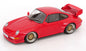 KK Scale 1996 Porsche 911 993 GT2 w/ Gold BBS Wheels Guards Red 1:18