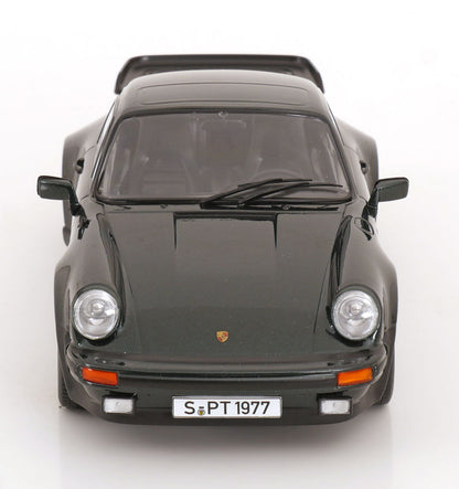 KK Scale 1977 Porsche 911 930 Turbo 3.3 Dark Green Metallic 1:18