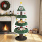 Christmas Cat Tree with 3 Platforms & Top Perch