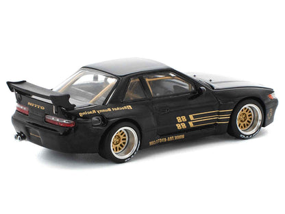 Pandem S13 RHD (Right Hand Drive) Black with Gold Accents 1/64 Diecast Model Car by Pop Race