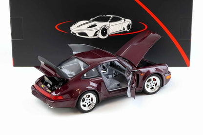 Norev 1993 Porsche 911 964 Turbo 3.6 Coupe Amethyst Purple Metallic 1:18