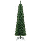 Pencil Christmas Tree with Memory Wire Branch Tips and Warm LED Lights