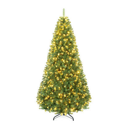 6-8 Ft Pre-Lit Artificial Christmas Tree with Remote Control