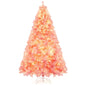 Pre-Lit Tinsel Christmas Tree Artificial Xmas Tree with Lush Branch Tips Holiday Decoration