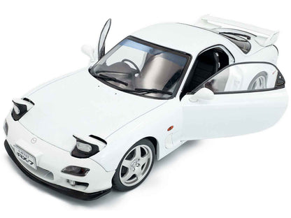 2001 Mazda RX7 Type RS (FD3S) RHD (Right Hand Drive) White 1/18 Diecast Model Car by Solido