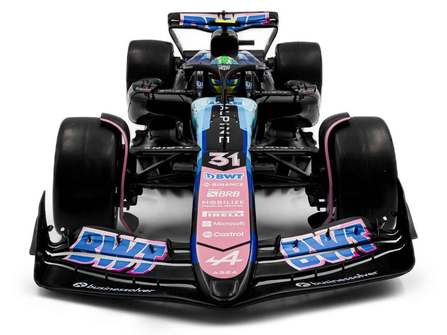 Alpine A524 #31 Esteban Ocon "BWT" 2nd Place F1 "Sao Paulo GP" (2024) "Competition" Series 1/18 Diecast Model Car by Solido