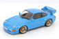 KK Scale 1996 Porsche 911 993 GT2 w/ Gold BBS Wheels Riviera Blue 1:18