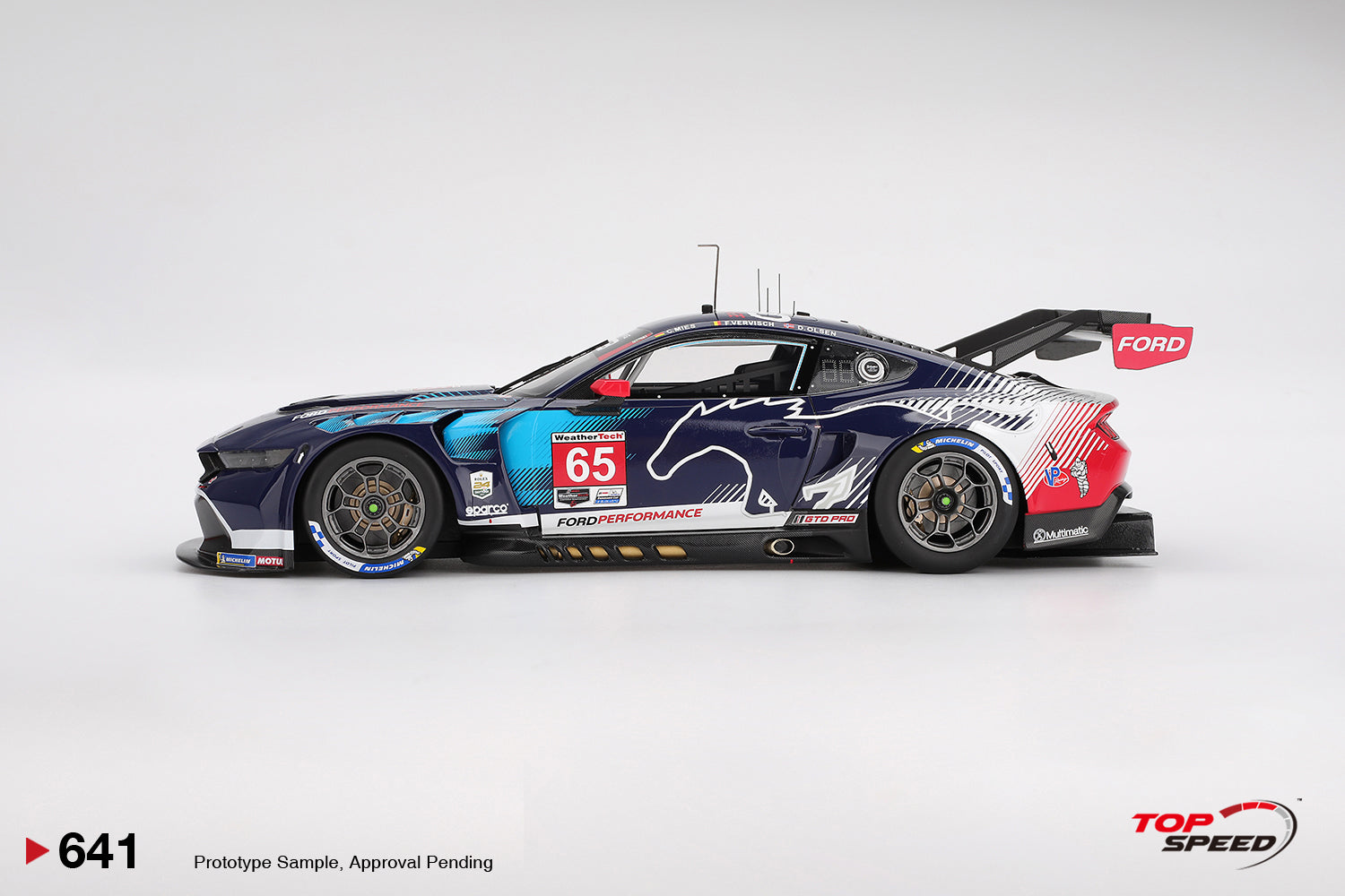 Topspeed Ford Mustang GT3 #65 Ford Multimatic Motorsports 2025 Winner IMSA Daytona 24hrs 1:18