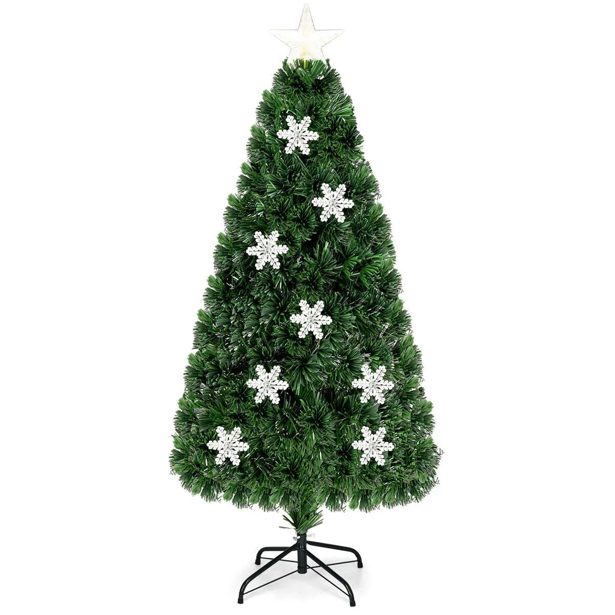 LED Optic Artificial Christmas Tree with Snowflakes