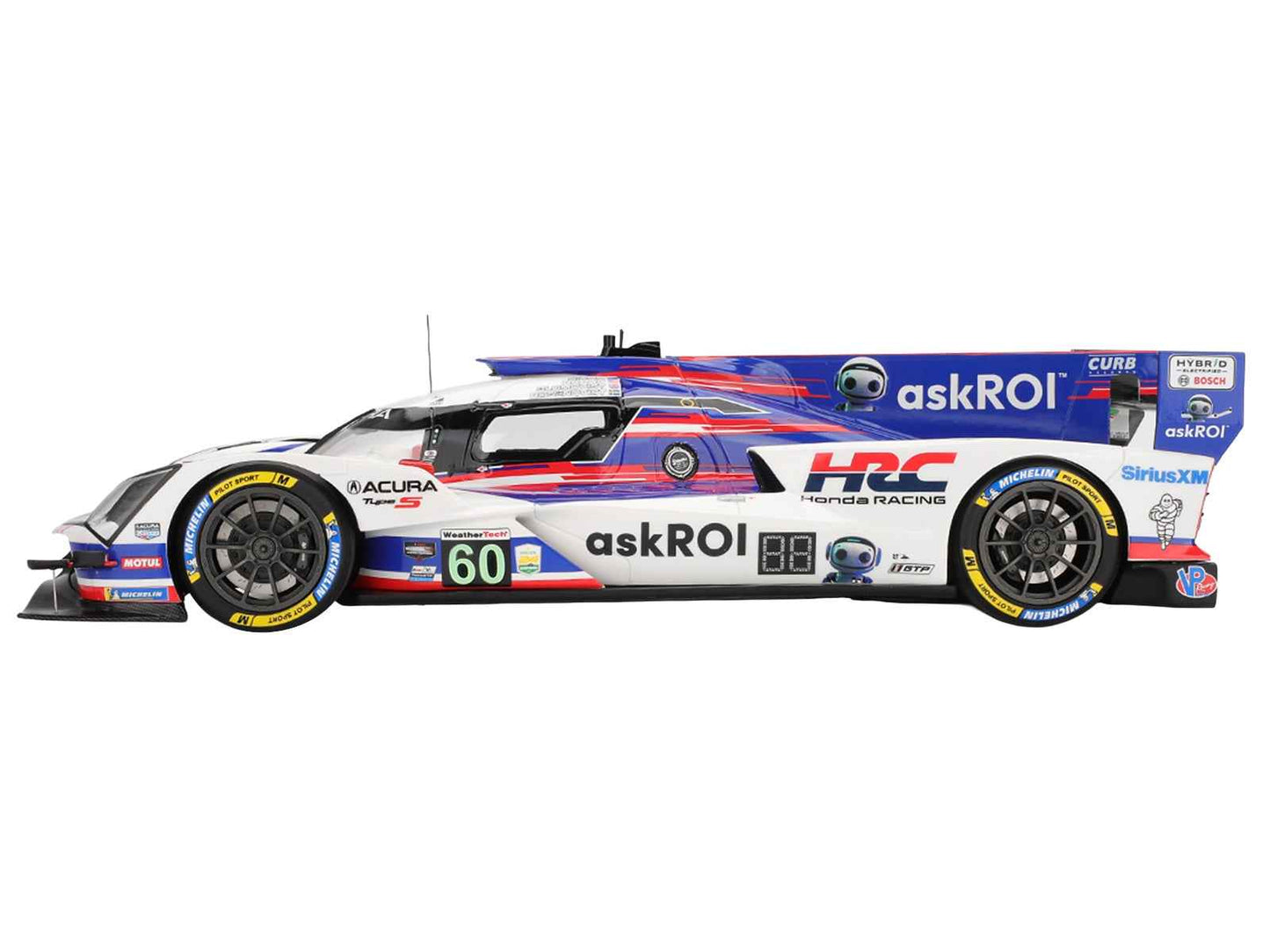 Acura ARX-06 GTP #60 Tom Blomqvist - Colin Braun - Scott Dixon - Felix Rosenqvist "Acura Meyer Shank Racing with Curb-Agajanian" 2nd Place IMSA "24 Hours of Daytona" (2025) 1/18 Model Car by Top Speed Miniature Motors Default Title Default Title-