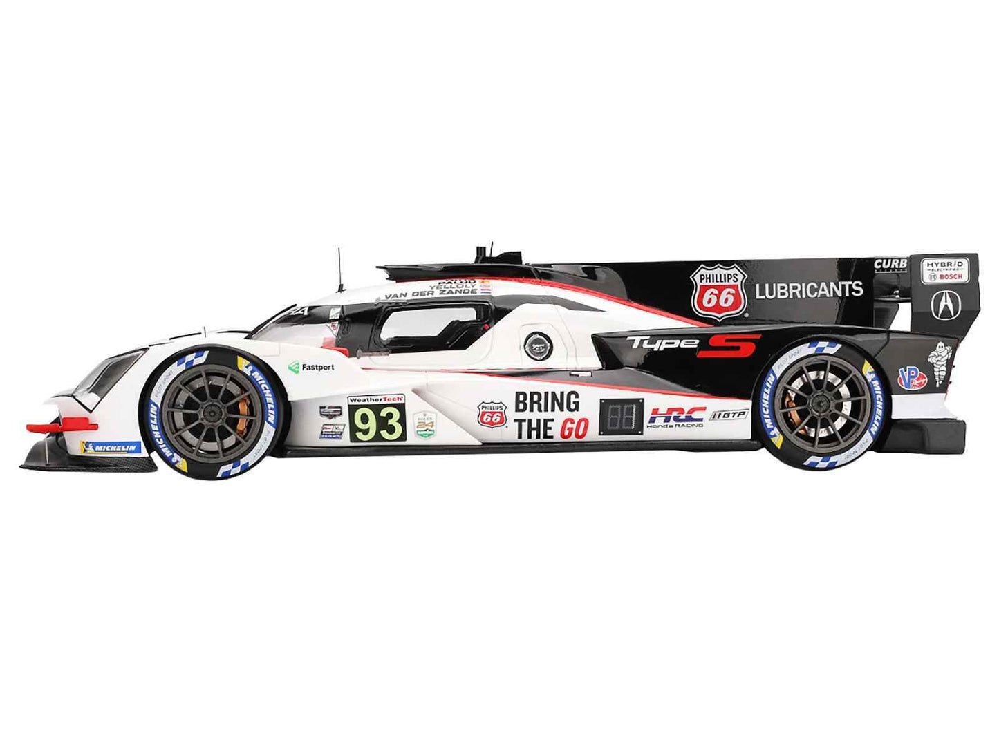 Acura ARX-06 GTP #93 Kakunoshin Ohta - Alex Palou - Renger van der Zande - Nick Yelloly "Acura Meyer Shank Racing with Curb-Agajanian" "24 Hours of Daytona" (2025) 1/18 Model Car by Top Speed Cartsfy Inc.