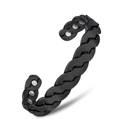 Adjustable Cuff Copper Magnetic Therapy Bracelet Bangle for Men and Women Twisted Design - Cartsfy Inc.