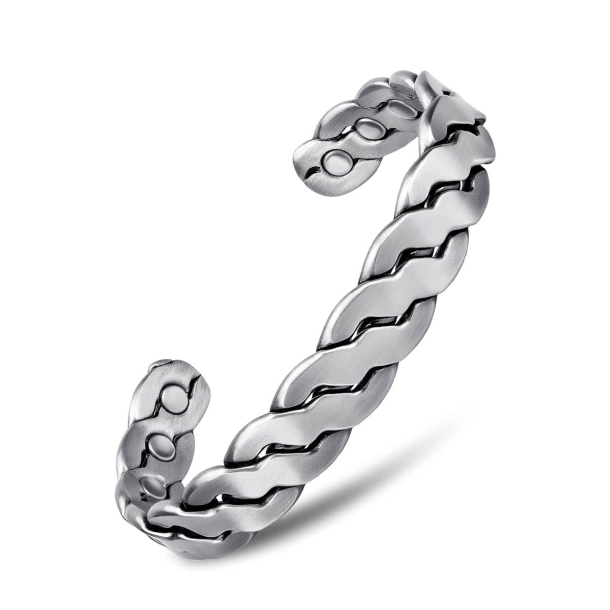 Adjustable Cuff Copper Magnetic Therapy Bracelet Bangle for Men and Women Twisted Design - Cartsfy Inc.