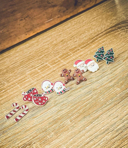 Adorable Christmas Stud Earring Set Rooted Home Goods Default Title Default Title-