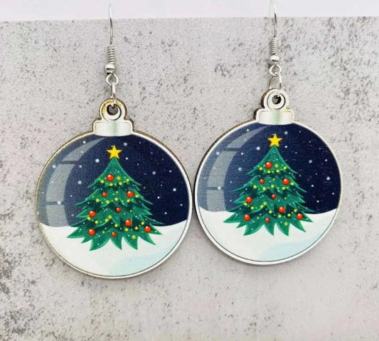 Adorable Vintage Wood Christmas Earrings Cartsfy Inc.