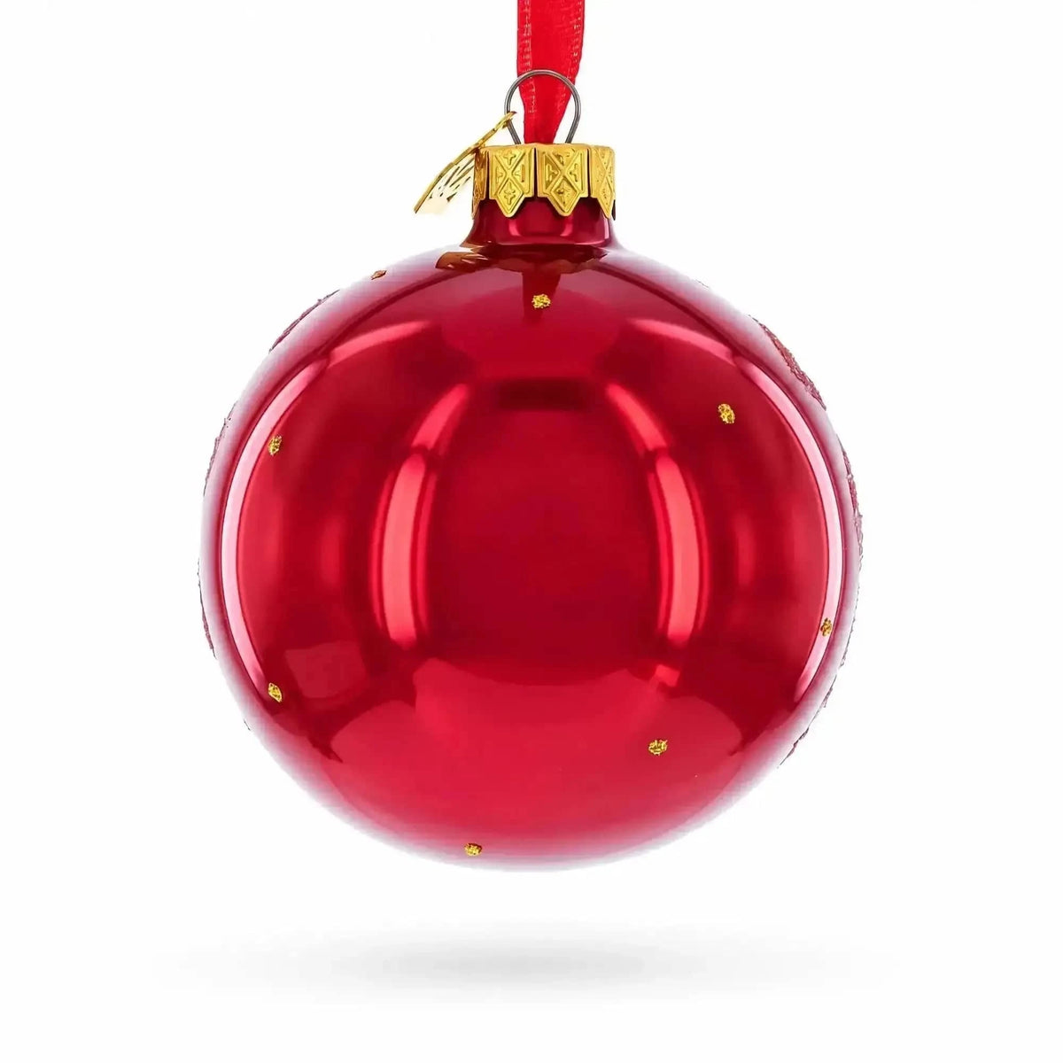 African Sunset with Giraffe and Tree Glass Ball Christmas Ornament 3.25 Inches Cartsfy Inc.