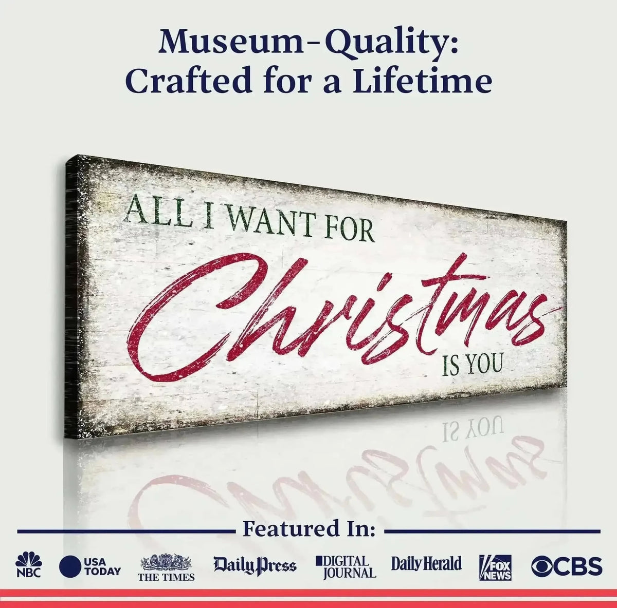 All I Want For Christmas Is You Sign III Cartsfy Inc.