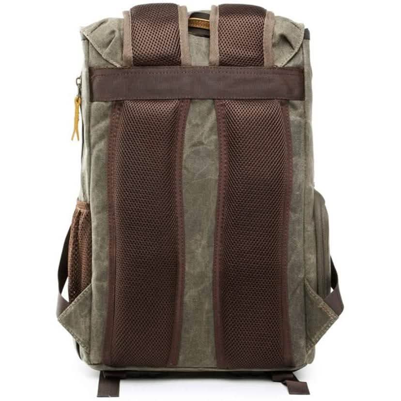 Allacki Waterproof Shock-Resistant Canvas Camera Bag Retro Style Travel Backpack Cartsfy Inc.