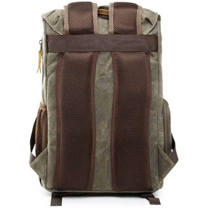 Allacki Waterproof Shock-Resistant Canvas Camera Bag Retro Style Travel Backpack Cartsfy Inc.