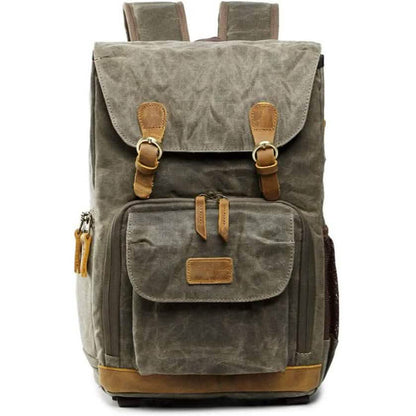 Allacki Waterproof Shock-Resistant Canvas Camera Bag Retro Style Travel Backpack Cartsfy Inc.