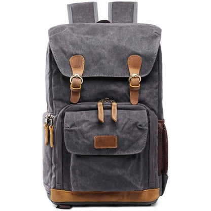 Allacki Waterproof Shock-Resistant Canvas Camera Bag Retro Style Travel Backpack Cartsfy Inc.