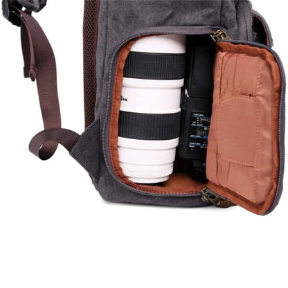 Allacki Waterproof Shock-Resistant Canvas Camera Bag Retro Style Travel Backpack Cartsfy Inc.