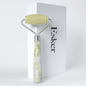 Allover roller with textured light-green head and speckled jade-look handle
