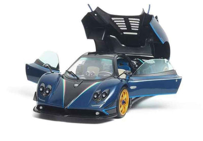 Almost Real 2011 Pagani Zonda Tricolore Blue & Black Carbon 1:18 Cartsfy Inc.