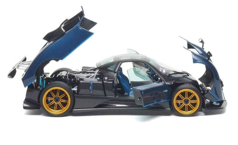 Almost Real 2011 Pagani Zonda Tricolore Blue & Black Carbon 1:18 Cartsfy Inc.