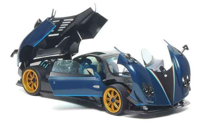 Almost Real 2011 Pagani Zonda Tricolore Blue & Black Carbon 1:18 Cartsfy Inc.