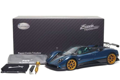 Almost Real 2011 Pagani Zonda Tricolore Blue & Black Carbon 1:18 Cartsfy Inc.