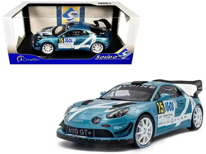 Alpine A110 Rallye GT+ #15 Raphael Astier - Denis Giraudet "Rallye Du Mont Blanc" (2024) "Competition" Series 1/18 Diecast Model Car by Solido Cartsfy Inc.