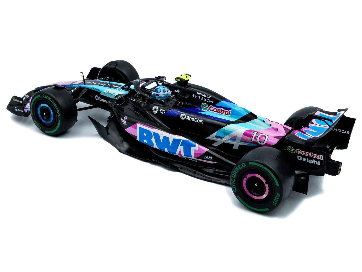Alpine A524 #10 Pierre Gasly "BWT" 3rd Place Formula One F1 "Sao Paulo GP" (2024) "Competition" Series 1/18 Diecast Model Car by Solido Miniature Motors Default Title Default Title-