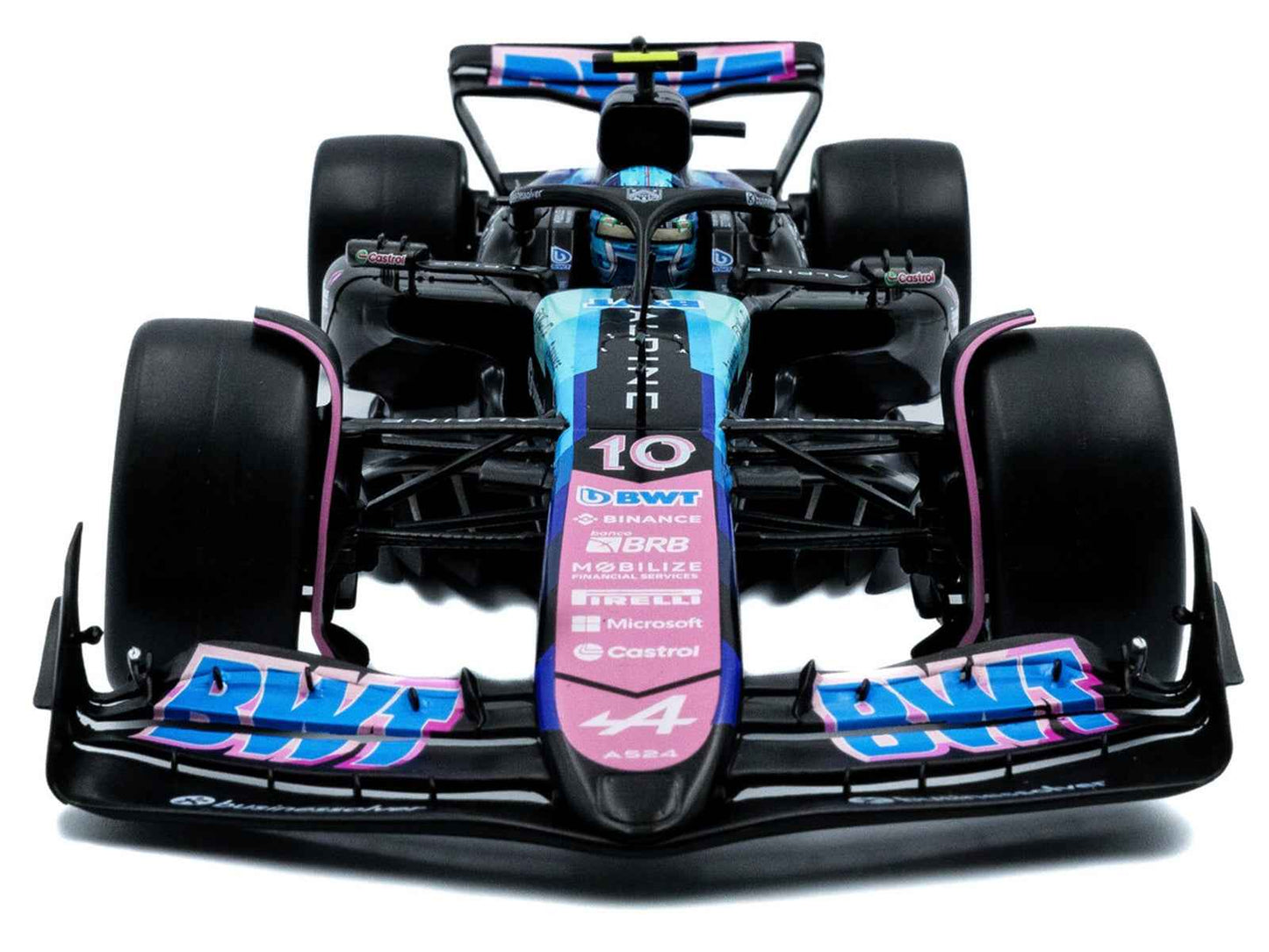 Alpine A524 #10 Pierre Gasly "BWT" 3rd Place Formula One F1 "Sao Paulo GP" (2024) "Competition" Series 1/18 Diecast Model Car by Solido Miniature Motors Default Title Default Title-
