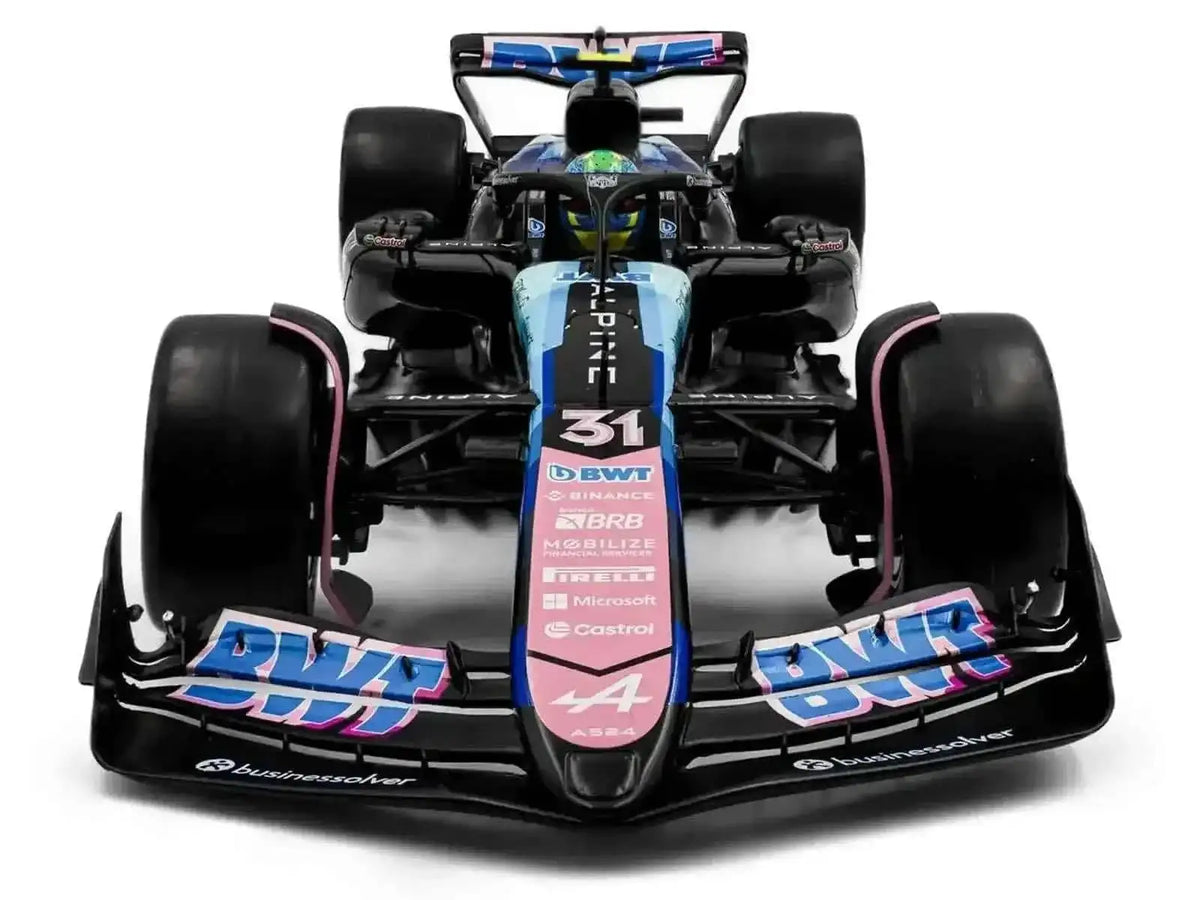 Alpine A524 #31 Esteban Ocon "BWT" 2nd Place F1 "Sao Paulo GP" (2024) "Competition" Series 1/18 Diecast Model Car by Solido Cartsfy Inc.
